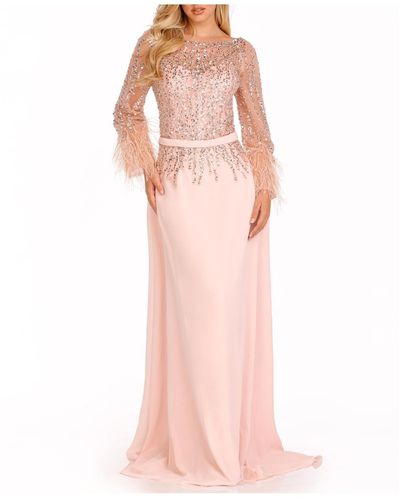 Terani A-line Long Gown - Pink