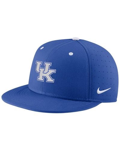 Nike Kentucky Wildcats Aero True Baseball Performance Fitted Hat - Blue