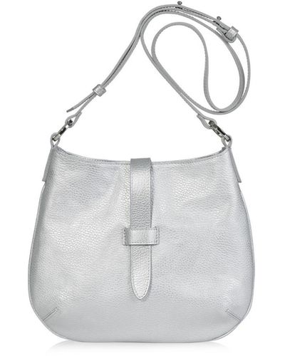 Joanna Maxham Tulip Leather Crossbody Bag () - White