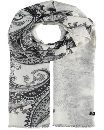 Fraas Paisley Oblong Scarf - Gray