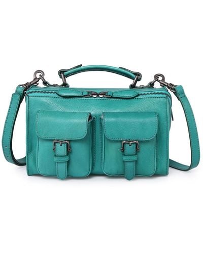 Old Trend Genuine Leather Las Luna Crossbody Bag - Green