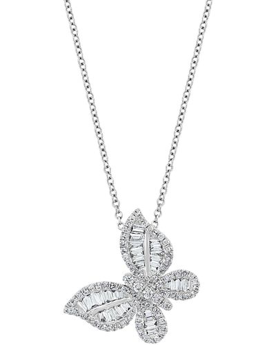 Effy Effy Diamond Butterfly 18" Pendant Necklace (5/8 Ct. T.w. - White
