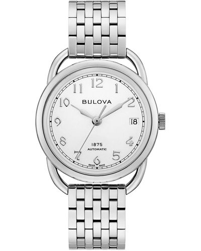 Bulova Limited Edition Swiss Automatic Joseph Stainless Steel Bracelet Watch 34.5mm - Metallic