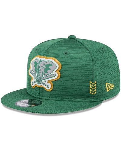 KTZ Oakland Athletics 2024 Clubhouse 9fifty Snapback Hat - Green