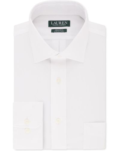 Lauren by Ralph Lauren Regular-fit Ultraflex Dress Shirt - White