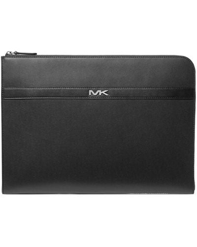 Michael Kors L-zip Logo Laptop Case - Black