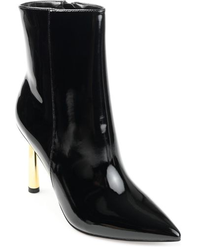 Journee Collection Rorie Stiletto Pointed Toe Booties - Black