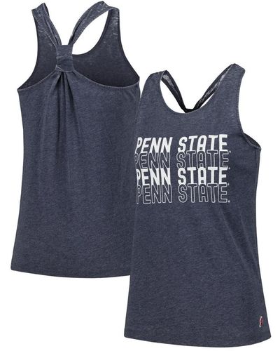 League Collegiate Wear Penn State Nittany Lions Stacked Name Racerback Tank Top - Blue