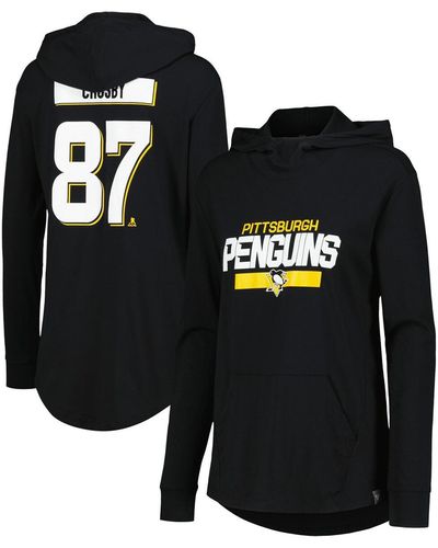 Levelwear Sidney Crosby Pittsburgh Penguins Vivid Player Name And Number Pullover Hoodie - Black