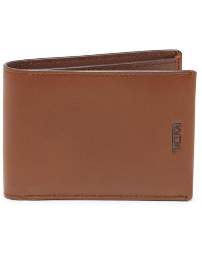 Tumi Nassau Double Billfold Leather Wallet - Brown