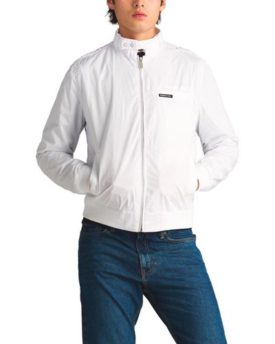 Members Only Classic Iconic Racer Jacket (slim Fit) - White