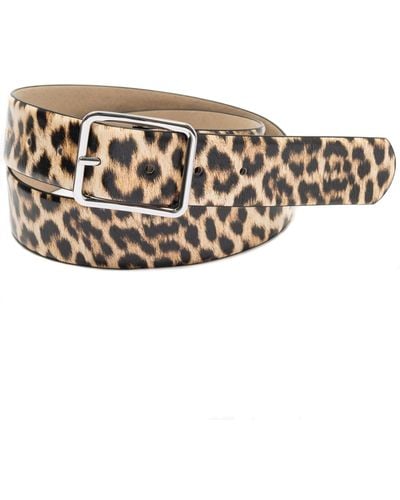 INC International Concepts Animal Print Panel Belt, Created For Macy's - Multicolor
