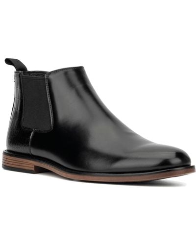 New York & Company Faux Leather Bauer Boots - Black
