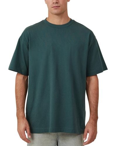 Cotton On Box Fit Plain T-shirt - Green