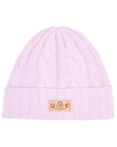 Bellemere New York Bellemere Cable-knit Cashmere Beanie - Pink