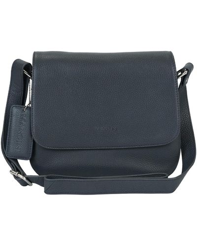 Mancini Pebble Alison Leather Crossbody Handbag - Gray