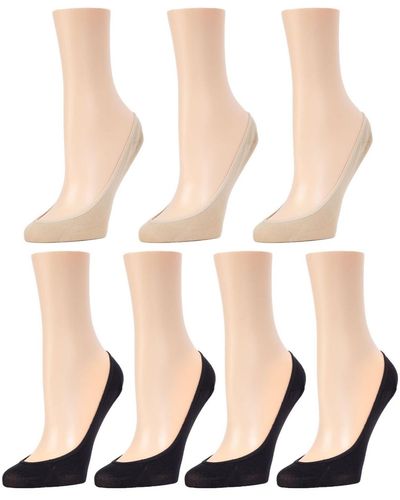 Memoi Micro Liner Socks - Natural
