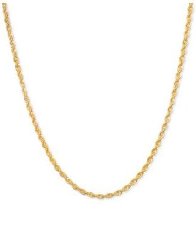 Macy's Sparkle Rope 24" Chain Necklace (2mm - Metallic
