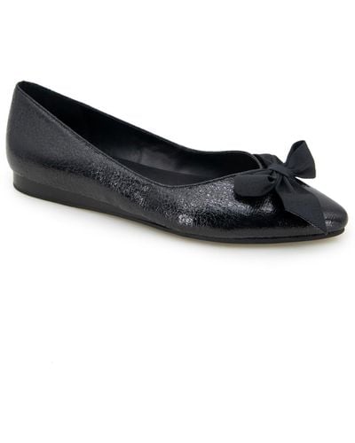Kenneth Cole Lily Bow Ballet Flats - Black