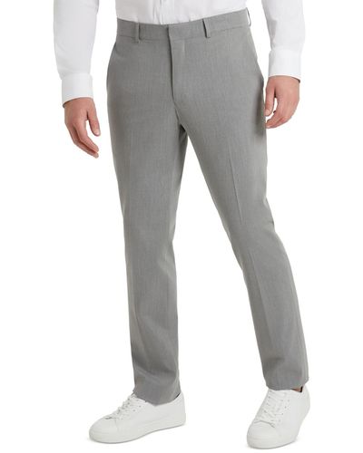 Kenneth Cole Techni-cole Suit Separate Slim-fit Pants - Gray