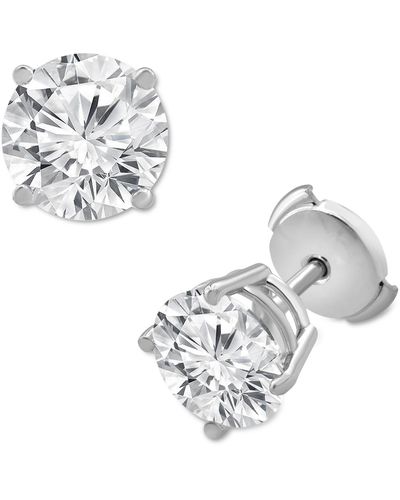 Badgley Mischka Certified Lab Grown Diamond Stud Earrings (6 Ct. T.w. - Metallic