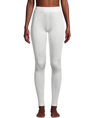 Leggings De Sport Lands' End Pour Femme Taille M - Stretch, Running, Fitness, Bleu
