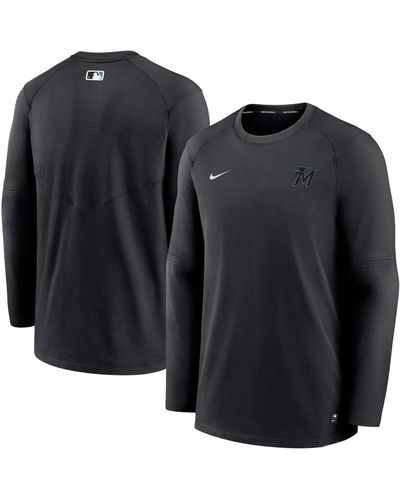 Nike Colorado Rockies Authentic Collection Logo Performance Long Sleeve T-shirt - Black