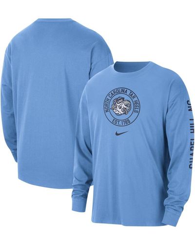 Nike Carolina Blue North Carolina Tar Heels Heritage Max90 Long Sleeve T-shirt