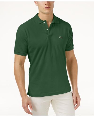 Lacoste L.12.12 Classic-fit Short-sleeve Pique Polo Shirt - Green