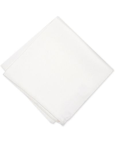 Alfani Solid Pocket Square - White