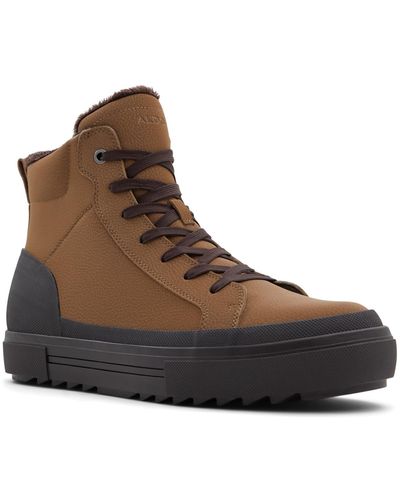ALDO Ulf Lace Up Boots - Brown