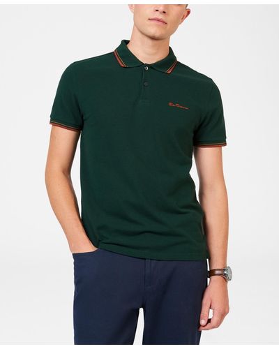 Ben Sherman Signature Short Sleeve Polo Shirt - Green