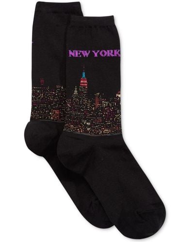 Hot Sox Women's New York Socks - Black