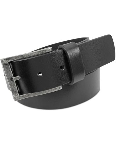 Florsheim Albert Saddle Leather Belt - Black
