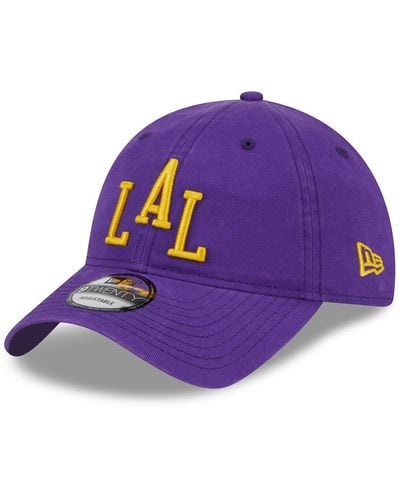 KTZ Los Angeles Lakers 2023/24 City Edition 9twenty Adjustable Hat - Purple
