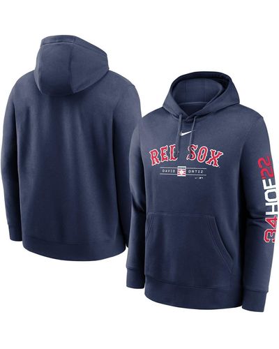 Nike David Ortiz Boston Red Sox 2022 Hall Of Fame Inductee Pullover Hoodie - Blue