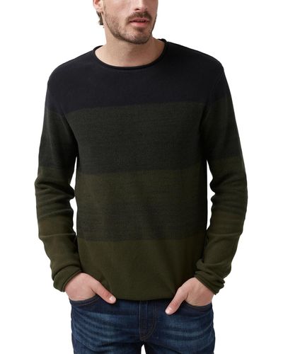 Buffalo David Bitton Wakoni Colorblock Cotton Sweater - Black