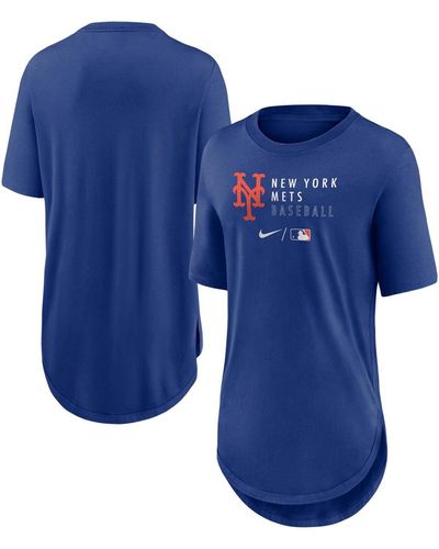 Nike New York Mets Authentic Collection Baseball Fashion Tri-blend T-shirt - Blue