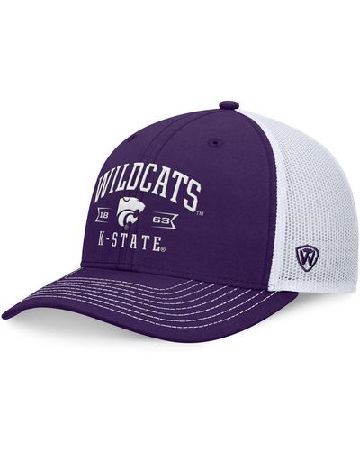Top Of The World Kansas State Wildcats Carson Trucker Adjustable Hat - Purple