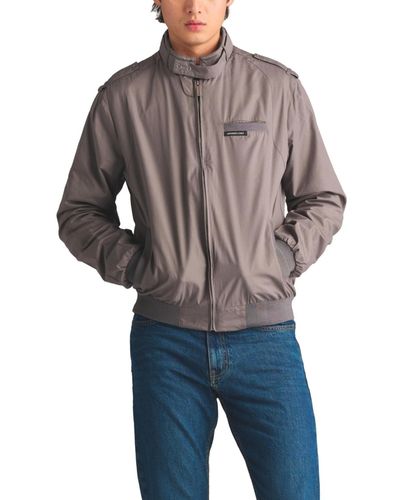 Members Only Big & Tall Classic Iconic Racer Jacket (slim Fit) - Blue