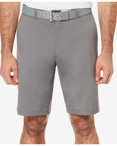 PGA TOUR Men's Flat-front Shorts - Gray
