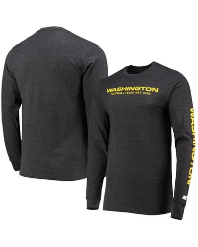 Starter Washington Football Team Halftime Long Sleeve T-shirt - Black