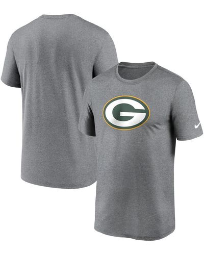 Nike Green Bay Packers Legend Logo Performance T-shirt - Gray