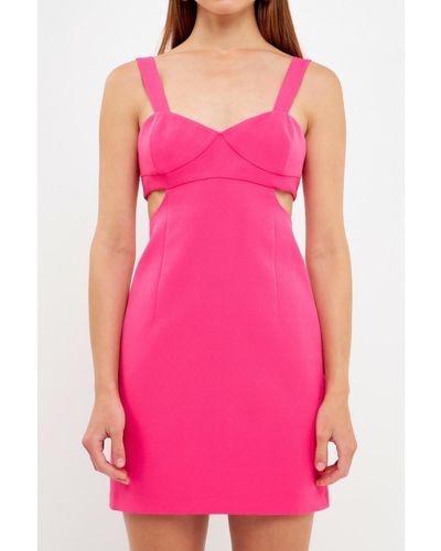 Endless Rose Cutout Mini Dress - Pink