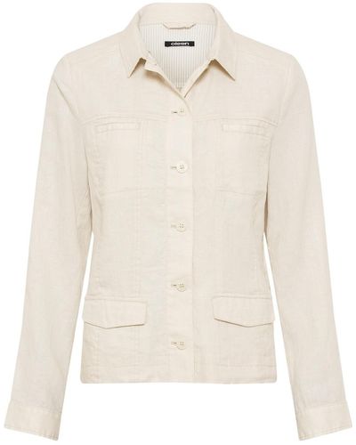 Olsen 100% Linen Jacket - White