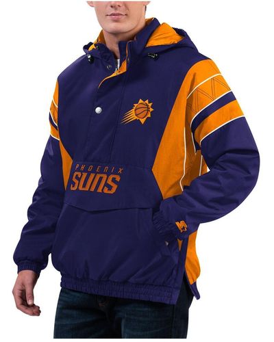 Starter Phoenix Suns Home Team Hoodie Half-zip Jacket - Blue