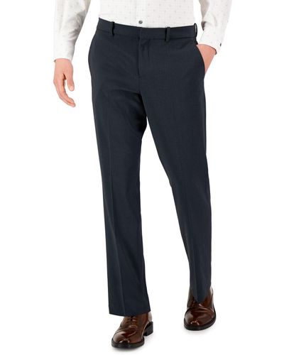 Perry Ellis Modern-fit Stretch Resolution Dress Pants - Blue