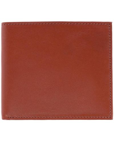 Trafalgar Sergio Genuine Leather 8-slot Bi-fold Rfid Wallet - Red