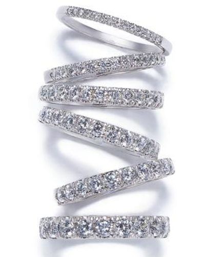 Macy's Dazzling Pave Diamond Band Collection In 14k Gold - Gray