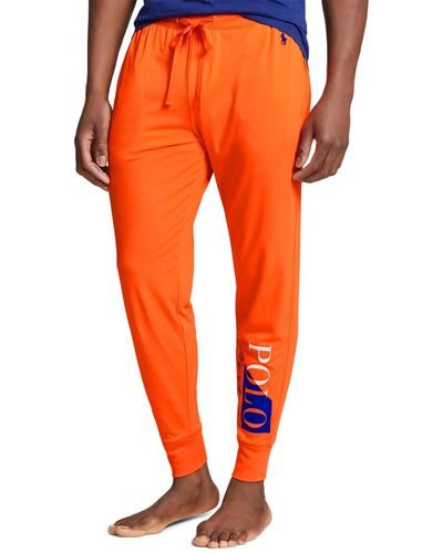 Polo Ralph Lauren Exclusive Logo jogger Pajama Pants - Orange